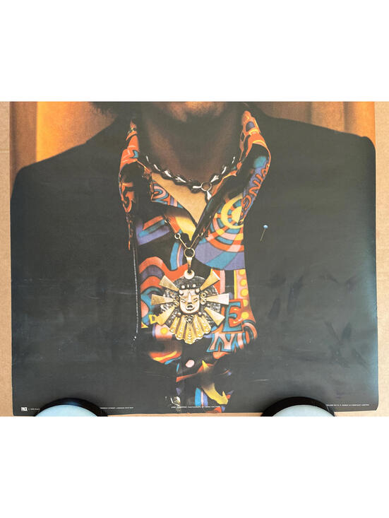 Vintage Original 1970s Pace International Jimi Hendrix Poster Music Head Shot - Picture 3 of 9